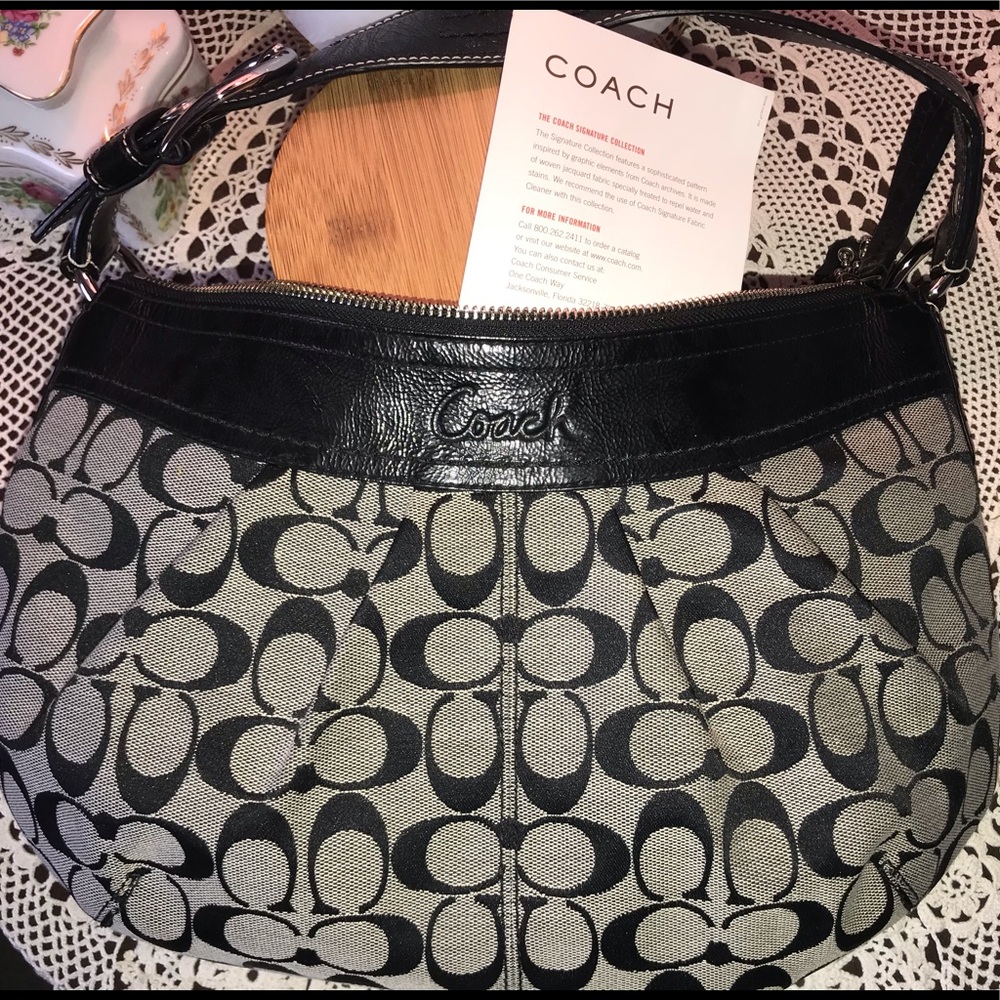 Coach Signature Jacquard Handbag NWOT
